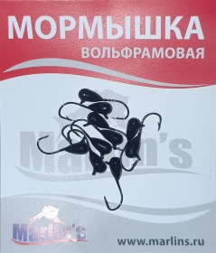 Мормышка вольфрам "Marlin's" Капля с ушком 3мм 0.46гр цв.001 1130 уп.10шт