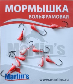 Мормышка вольфрам "Marlin's" Капля с ушком 3мм 0.46гр цв.008 1130 уп.10шт