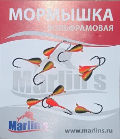 Мормышка вольфрам "Marlin's" Капля с ушком 3мм 0.46гр цв.009 1130 уп.10шт