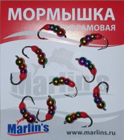 Мормышка вольфрам "Marlin's" Мураш №3 4мм 1.00гр цв. бензин арт:7303-888 уп.10шт