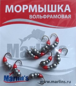 Мормышка вольфрам "Marlin's" Мураш №3 4мм 1.00гр цв.никель арт:7303-222 уп.10шт