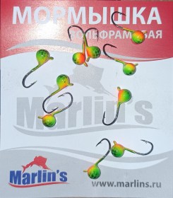 Мормышка вольфрам "Marlin's" Шар с ушком 4мм 0.65гр цв.004 2840 уп.10шт