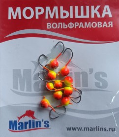 Мормышка вольфрам "Marlin's" Шар с ушком 4мм 0.65гр цв.007 2840 уп.10шт