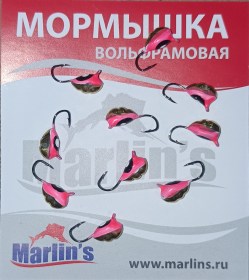 Мормышка вольфрамовая "Marlin's" ВЯТСКАЯ Личинка №2 7100-102 уп.10шт