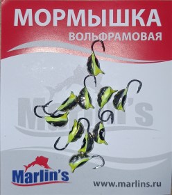 Мормышка вольфрамовая "Marlin's" ВЯТСКАЯ Личинка №2 7100-113 уп.10шт