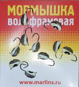 Мормышка вольфрамовая "Marlin's" ВЯТСКАЯ Личинка №3 7100-214 уп.10шт