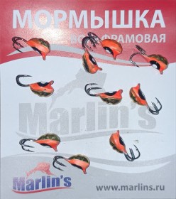 Мормышка вольфрамовая "Marlin's" ВЯТСКАЯ  Личинка-Коза №2 7101-100 уп.10шт