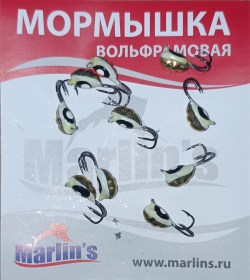 Мормышка вольфрамовая "Marlin's" ВЯТСКАЯ  Личинка-Коза №2 7101-104 уп.10шт