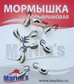 Мормышка вольфрамовая "Marlin's" ВЯТСКАЯ  Личинка-Коза №2 7101-114 уп.10шт