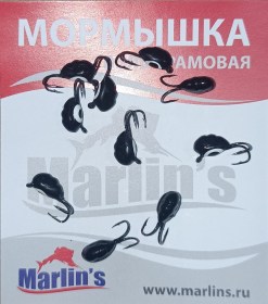 Мормышка вольфрамовая "Marlin's" ВЯТСКАЯ  Личинка-Коза №2 7101-199 уп.10шт