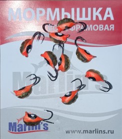 Мормышка вольфрамовая "Marlin's" ВЯТСКАЯ  Личинка-Коза №3 7101-200 уп.10шт