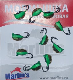 Мормышка вольфрамовая "Marlin's" ВЯТСКАЯ  Личинка-Коза №3 7101-201 уп.10шт