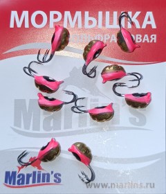 Мормышка вольфрамовая "Marlin's" ВЯТСКАЯ  Личинка-Коза №3 7101-202 уп.10шт