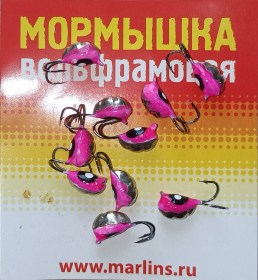 Мормышка вольфрамовая "Marlin's" ВЯТСКАЯ  Личинка-Коза №3 7101-212 уп.10шт