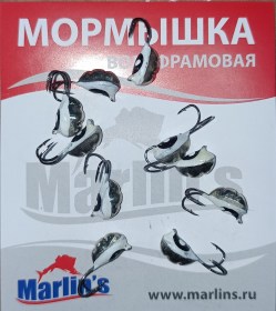 Мормышка вольфрамовая "Marlin's" ВЯТСКАЯ  Личинка-Коза №3 7101-214 уп.10шт