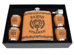 Набор ФЛЯГА+4 СТОПКИ Большой арт:2180