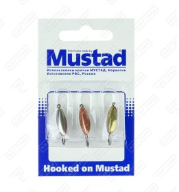 Набор зимних блесен KDF Mustad Гамма 1,3г 3 шт/уп