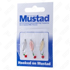 Набор зимних блесен KDF Mustad Гамма+Шар 1,3г 3 шт/уп