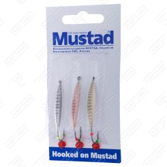 Набор зимних блесен KDF Mustad Хищник PR-53+Шар 2,8г 3 шт/уп