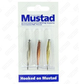 Набор зимних блесен KDF Mustad Хищник PR-56 2,3г 3 шт/уп