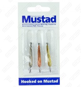 Набор зимних блесен KDF Mustad Хищник PR-58 2г 3 шт/уп