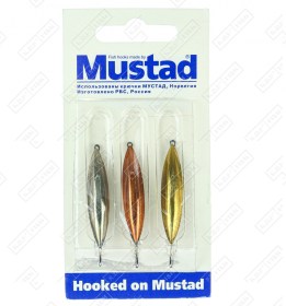 Набор зимних блесен KDF Mustad Лодочка 5,2г 3 шт/уп