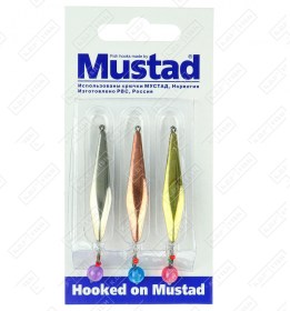 Набор зимних блесен KDF Mustad Отличная+Шар 3,8г 3 шт/уп