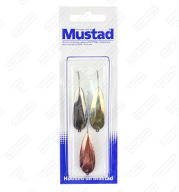 Набор зимних блесен KDF Mustad Щучья 7,7г 3 шт/уп