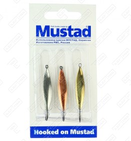 Набор зимних блесен KDF Mustad Симметрия 2,7г 3 шт/уп