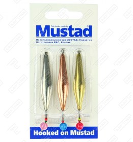 Набор зимних блесен KDF Mustad Уловистая+Шар 6,5г 3 шт/уп