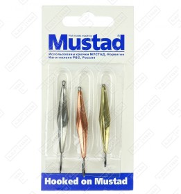 Набор зимних блесен KDF Mustad Уралка 3,3г 3 шт/уп