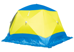 Палатка СТЭК-ЧУМ-3 (3х СЛОЙНАЯ) с выводом под трубу  ширина - 4.20м, высота- 2.20м.