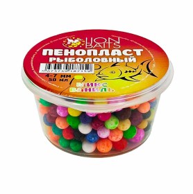 Пенопласт Цветной микс Lion Baits 4-7мм "ВАНИЛЬ" 50мл