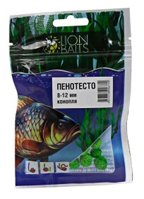 Пенотесто Lion Baits 8-12мм "КОНОПЛЯ" 10г