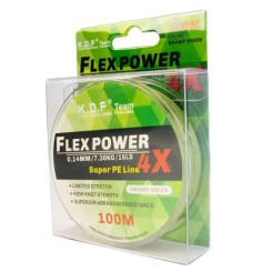 Плетенка KDF FlexPower 4X 0,14мм 100м