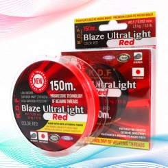 Плетенка KDF Trout Blaze Ultra Light Light Red 0,052мм 150м