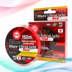 Плетенка KDF Trout Blaze Ultra Light Light Red 0,074мм 150м