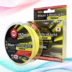 Плетенка KDF Trout Blaze Ultra Light Light Yellow 0,104мм 150м