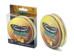  Плетенка NERTIS 4X Желтый/Коричневый 100m 0.30мм