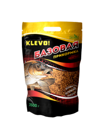 Прикормка KLEVO БАЗОВАЯ - СРЕДНИЙ ПОМОЛ 2500г