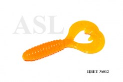 Съедобный силикон ASL «Дабл-Твистер» цв.012 L- 10см (4″) уп.4шт