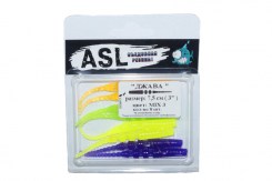 Съедобный силикон ASL «Джава» цв.mix 3 L- 5см (2″) уп.12шт