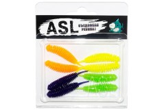 Съедобный силикон ASL «Танта» цв.mix 3  L- 4.5см (1.8″) уп.8шт