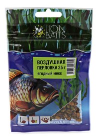 Воздушная перловка Lion Baits "ЯГОДНЫЙ МИКС" 25 г