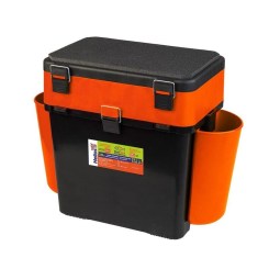 Ящик зимний "FishBox" 19л двухсекционный цв.оранжевый (х4) 
