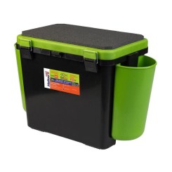 Ящик зимний "FishBox" 19л односекционный цв.зеленый (х6) 