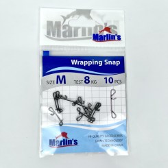 Застежка безузловая SH7011-001 "Marlin's" Wrapping Snap size M уп.100шт