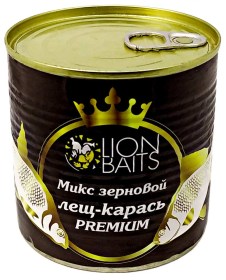 Зерновая смесь Lion Baits Premium "ЛЕЩ-КАРАСЬ" 430мл Ж/Б