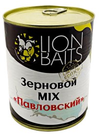 Зерновая смесь Lion Baits "Павловский" (ТИГРОВЫЙ ОРЕХ, КУКУРУЗА) 900мл Ж/Б