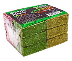 Жмых Флюро Lion Baits "Разноцветный микс" Макуха "ЧЕСНОК" 12шт